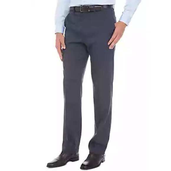 Michael Michael Kors Stretch Flat Front Dress Pants Blue Size 36 x 32 NWT - Picture 1 of 6